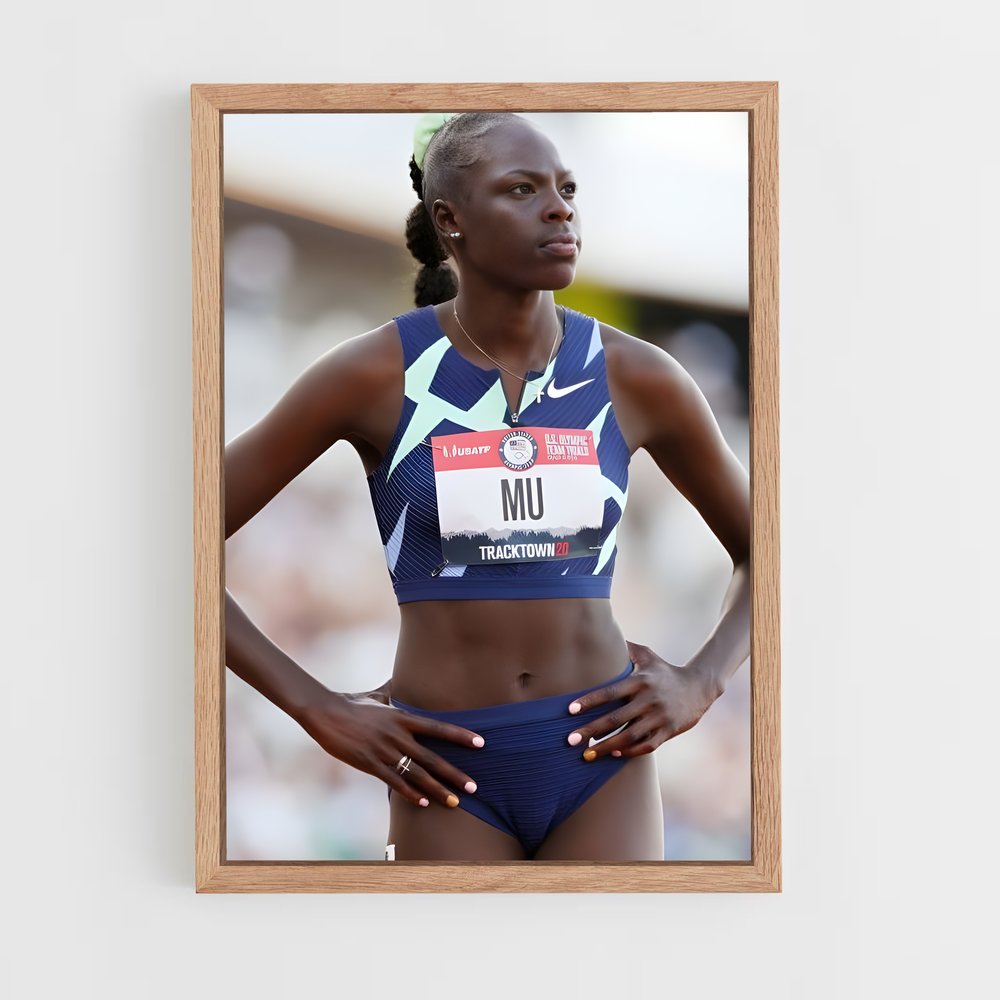Poster Sportive en Bleu – affiche Athlétisme (vue 4)